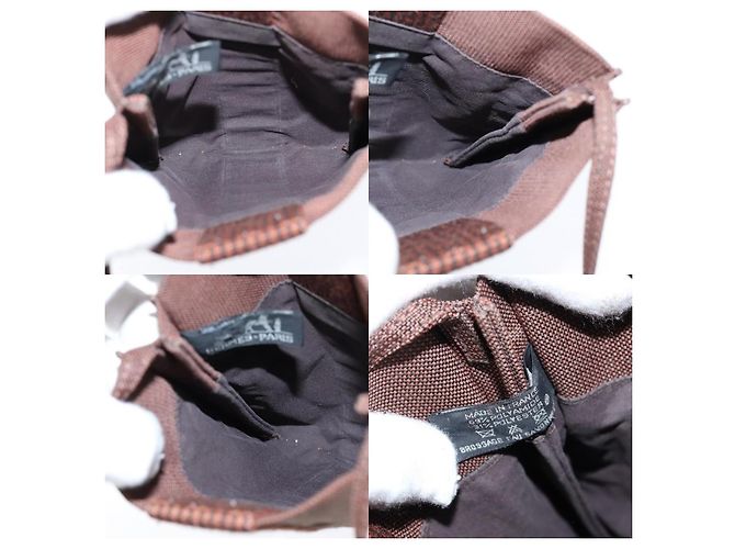 Borsa a Spalla Hermès Pochette Her Line MM Marrone - vista 6