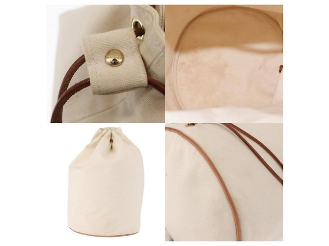 Borsa a Spalla Hermès Polochon Mimil GM Bianco - vista 5