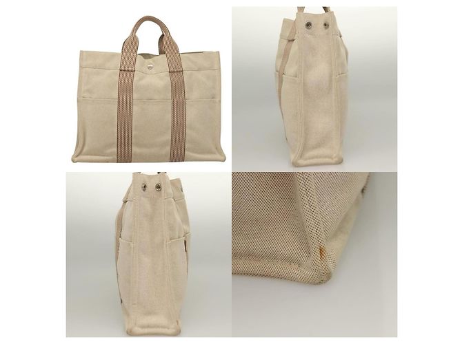 Borsa Fourre Tout MM di Hermès Beige - vista 3