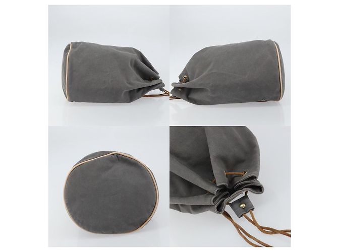 Borsa a Spalla Hermès Polochon Mimil GM Grigio - vista 3