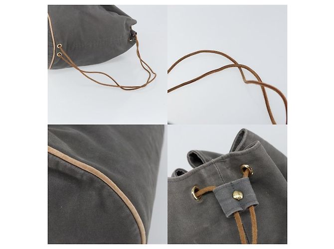 Borsa a Spalla Hermès Polochon Mimil GM Grigio - vista 4