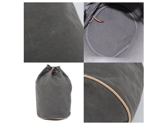 Borsa a Spalla Hermès Polochon Mimil GM Grigio - vista 5