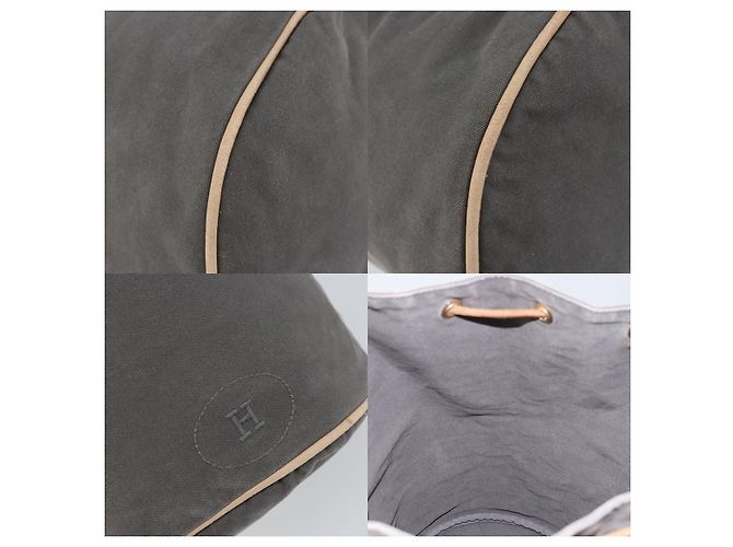 Borsa a Spalla Hermès Polochon Mimil GM Grigio - vista 6