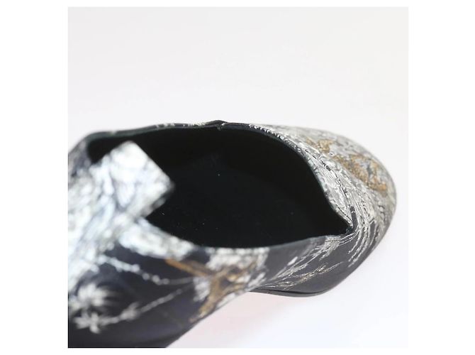 Hermès Hermes Jungle Semelle Lederschuhe Schwarz - Ansicht 7
