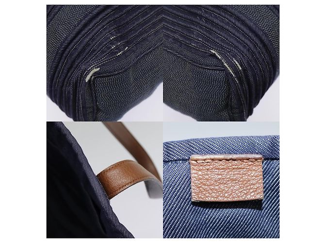Hermès Calicut Denim Tote Blau - Ansicht 7