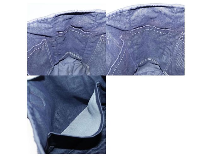 Hermès Calicut Denim Tote Blau - Ansicht 8
