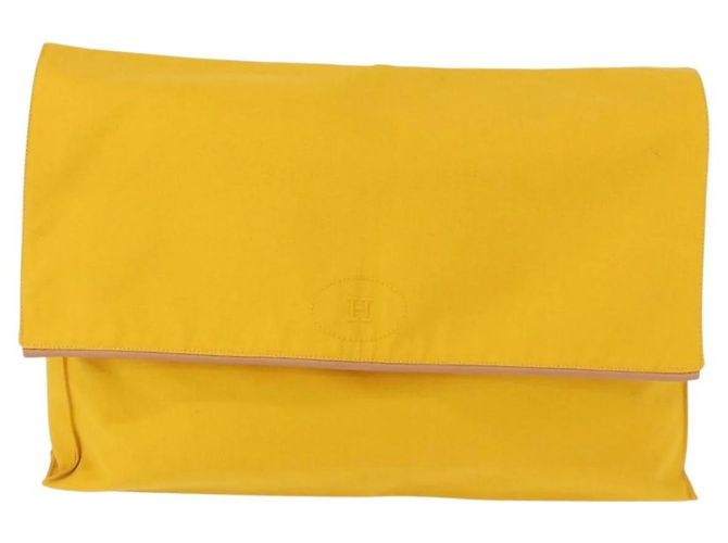 Borsa Clutch Birkin di Hermès Giallo - vista 2