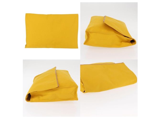 Borsa Clutch Birkin di Hermès Giallo - vista 3