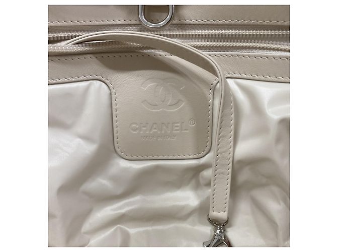 Chanel Coco Cocoon Nylon Tote Bag Weiß Mehrfarben - Ansicht 5