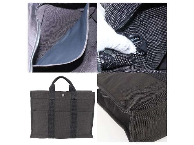 Borsa Hermès Her Line Tote MM Grigio - vista 5