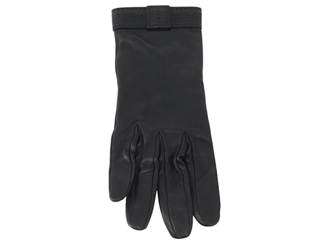 Hermès 24 Faubourg Handschuhe Schwarz - Ansicht 2