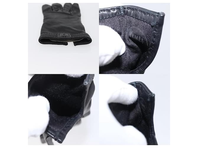 Hermès 24 Faubourg Handschuhe Schwarz - Ansicht 4