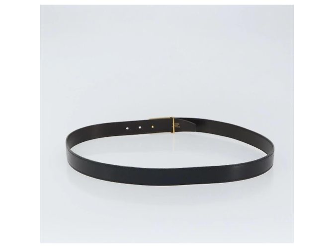 Cintura in pelle nera e oro 24/32mm Hermès Nero - vista 2