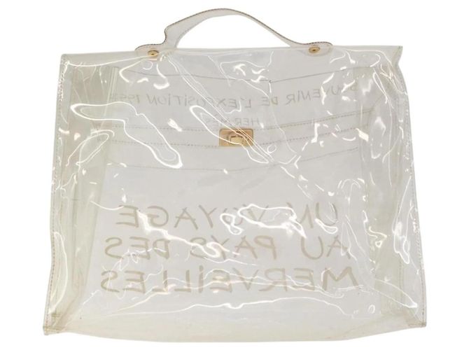 Borsa Kelly Hermès bianca Bianco - vista 2