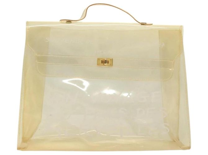 Borsa Kelly Hermès bianca Bianco - vista 2