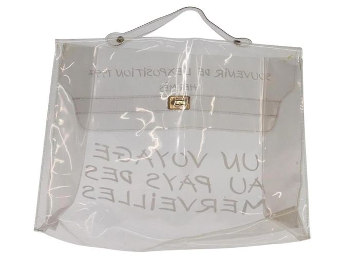 Borsa Kelly Hermès bianca Bianco - vista 2