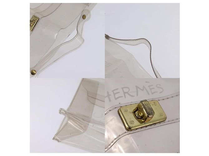 Borsa Kelly Hermès bianca Bianco - vista 4