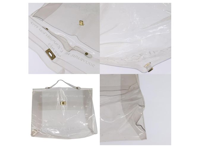 Borsa Kelly Hermès bianca Bianco - vista 5
