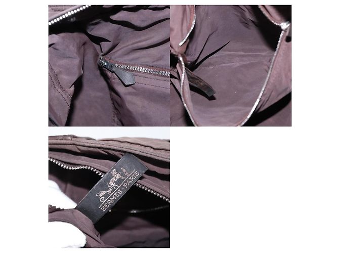 Hermès Borsa a Spalla Hermes Acapulco Basas MM Marrone - vista 7