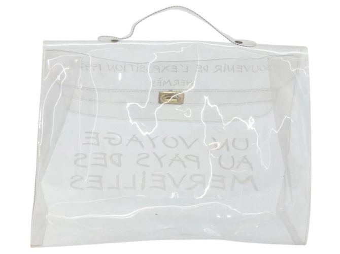 Borsa Kelly Hermès bianca Bianco - vista 2