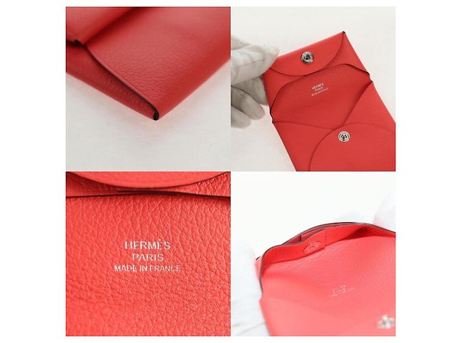 Monedero Bastia de Epsom de Hermès Rosa - vista 4