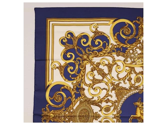 Sciarpa Hermès Carré 90 Blu - vista 2
