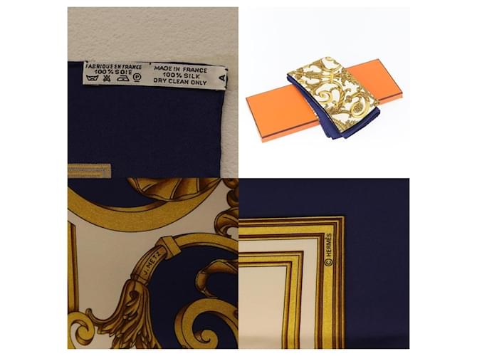 Sciarpa Hermès Carré 90 Blu - vista 5
