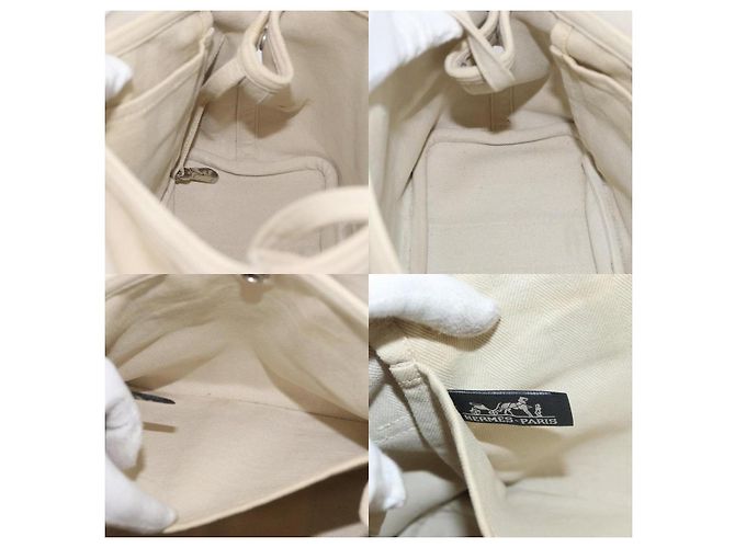 Borsa a mano Hermès Valparaiso PM Beige - vista 6