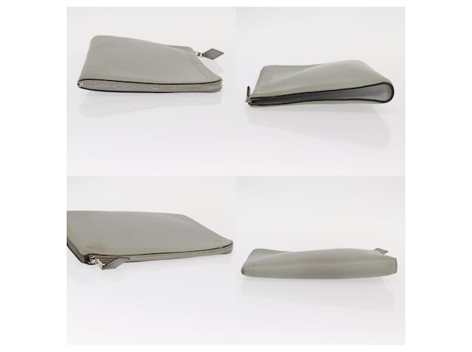 Clutch per tablet con zip Hermès Grigio - vista 3