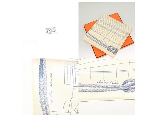 Sciarpa Hermès Carré 90 Beige - vista 5
