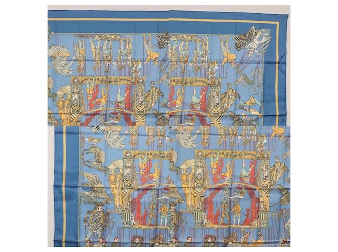 Sciarpa Hermès Carré 90 Blu - vista 3
