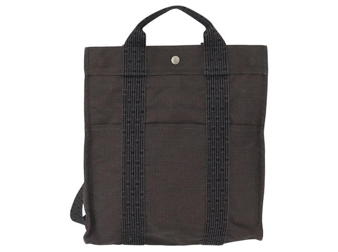 Zaino Hermès Her Line A Dos MM Grigio - vista 2