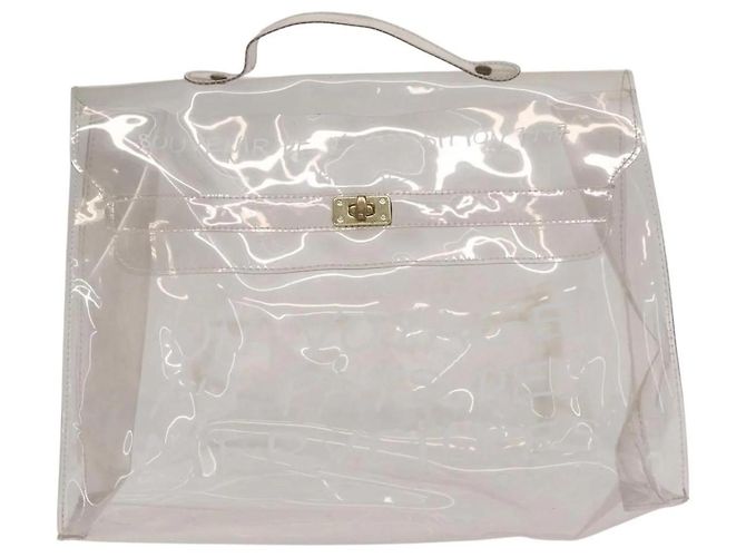 Borsa Kelly Hermès bianca Bianco - vista 2