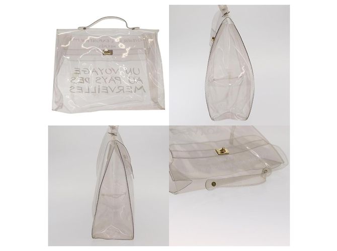 Borsa Kelly Hermès bianca Bianco - vista 3