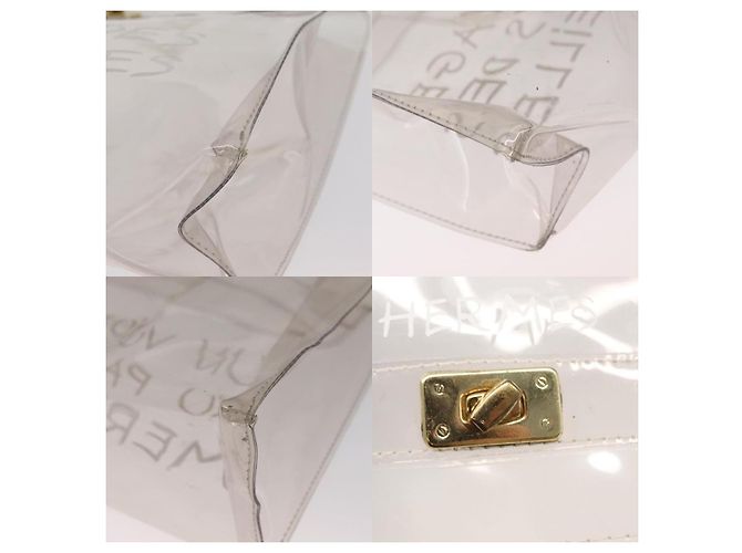 Borsa Kelly Hermès bianca Bianco - vista 5