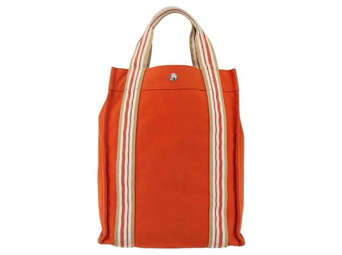 Borsa Tote da Spiaggia Hermès Arancione - vista 2