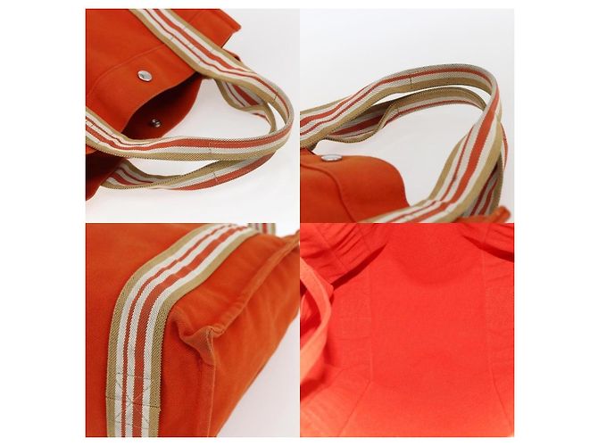 Borsa Tote da Spiaggia Hermès Arancione - vista 4