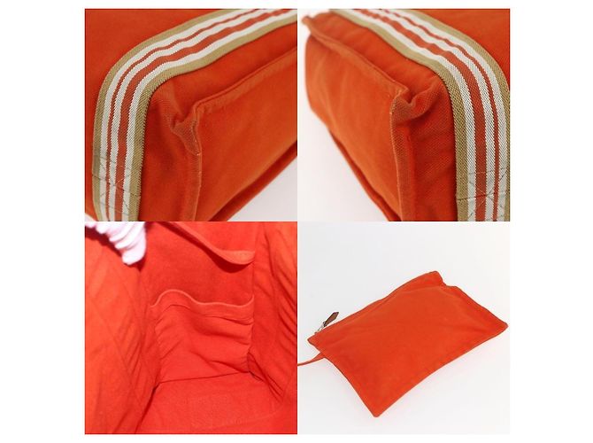 Borsa Tote da Spiaggia Hermès Arancione - vista 6