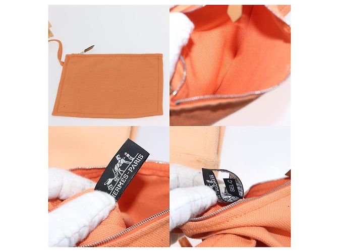 Borsa Coquillage PM di Hermès Arancione - vista 7