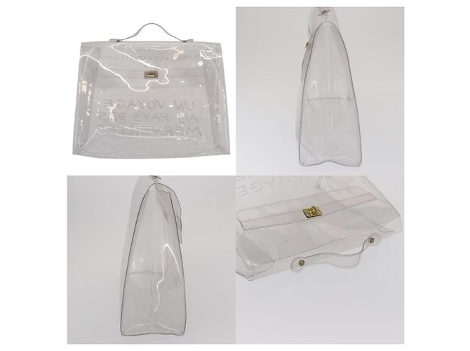 Borsa Kelly Hermès bianca Bianco - vista 3