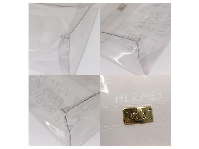 Borsa Kelly Hermès bianca Bianco - vista 5