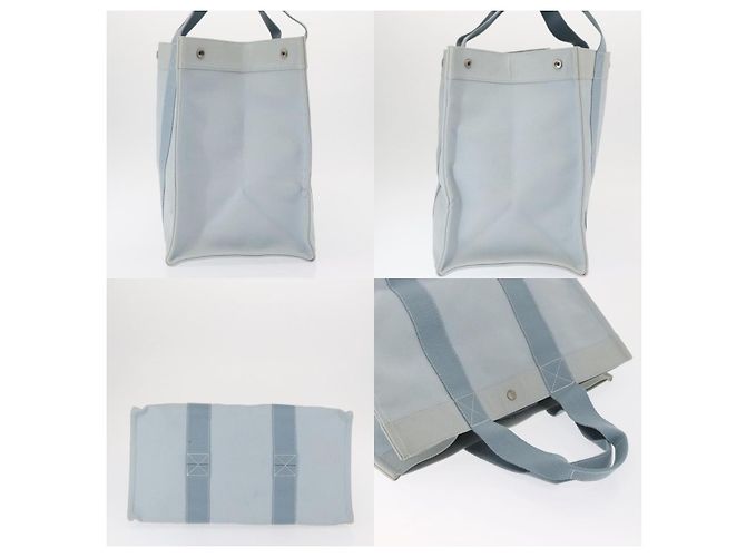 Borsa Tote Bora GM Hermès Blu in Cotone - vista 3