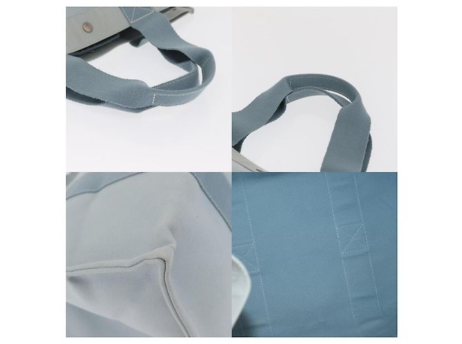 Borsa Tote Bora GM Hermès Blu in Cotone - vista 4