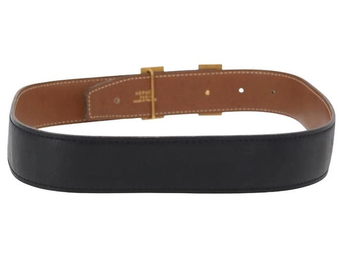 Cinturón Reversible H Constance de Cuero de Hermès Negro - vista 2
