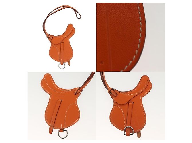 Charm marinaio Paddock in pelle marrone Hermès - vista 3