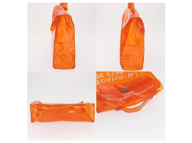 Borsa Hermès Kelly Arancione - vista 3