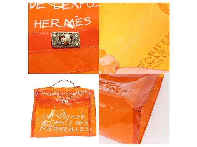 Borsa Hermès Kelly Arancione - vista 5