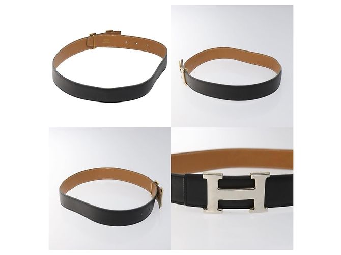 Hermès Hermes Twotone Constance H Belt Black - view 3