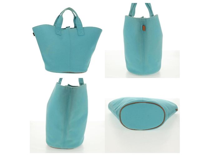 Borsa a mano Panier Plage PM di Hermès Blu - vista 3