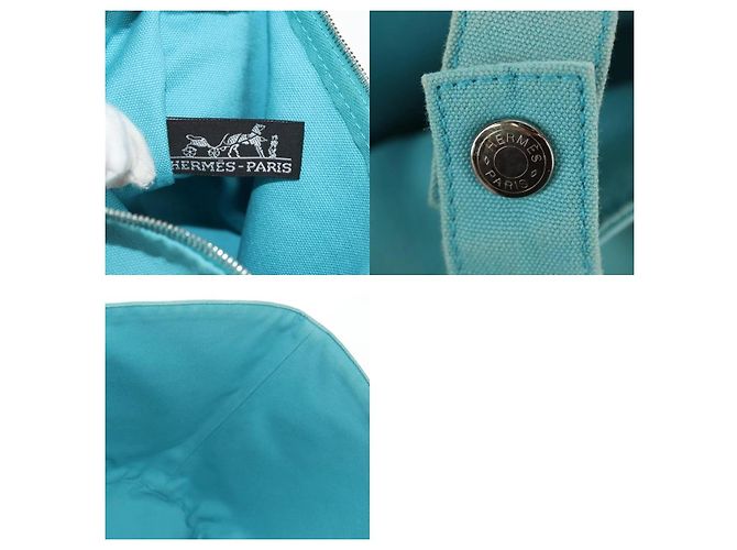 Borsa a mano Panier Plage PM di Hermès Blu - vista 8